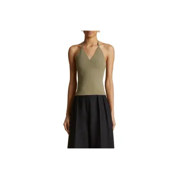 KHAITE Thaiane Top 'Olive'