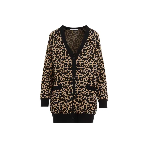 MaxMara Leopard Patterned V Neck Cardigan