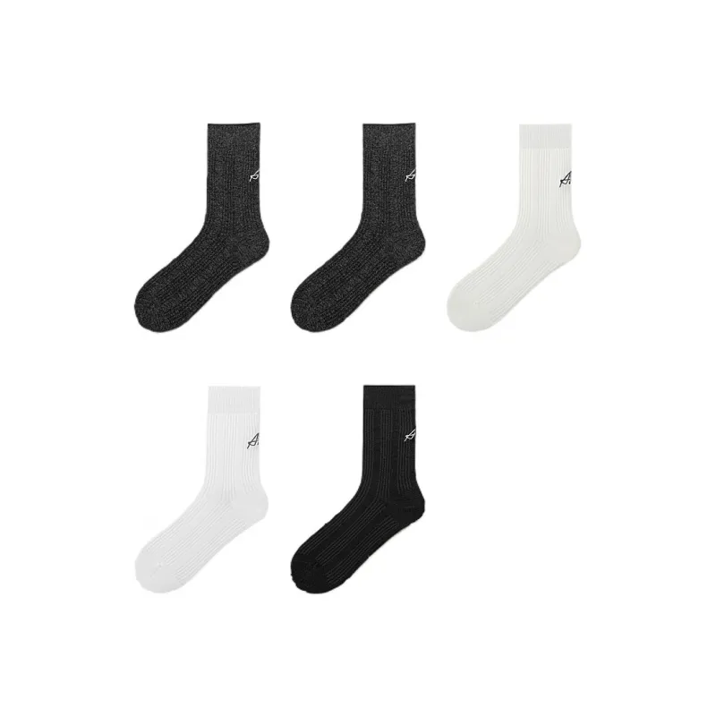H YXIANG Mid Calf Socks Women's Combo Set-26