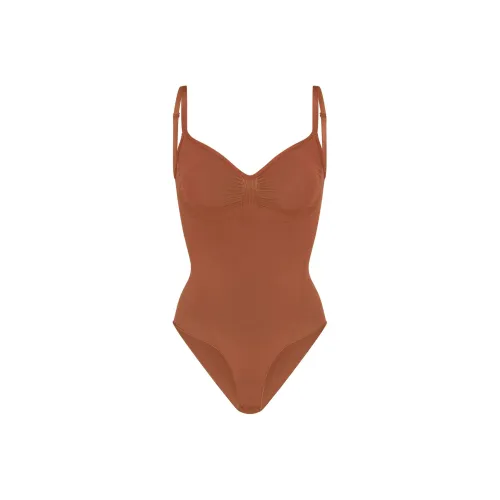 SKIMS SEAMLESS SCULPT BRIEF BODYSUIT Jumpsuit Women's BRONZE/Bronze