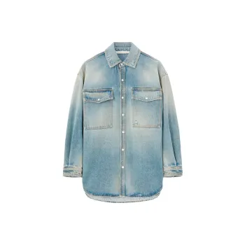PALM ANGELS Embroidered design Denim Shirt