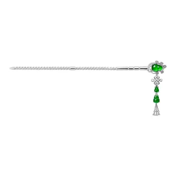 Princess Cui Ice Type Jadeite Hairpin Women's