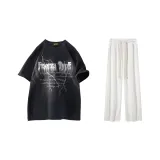 Clothing Set (Black Top+White Pants)