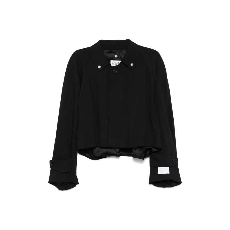 MM6 Maison Margiela Pleated Twill Jacket-0