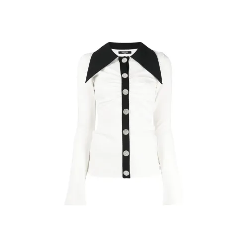 BALMAIN Rhinestone button Long sleeve Shirt