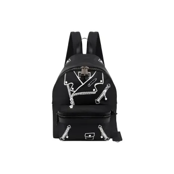 MOSCHINO Polyester Backpack Unisex Black