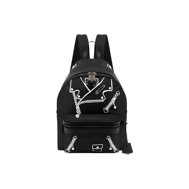 MOSCHINO Polyester Backpack Unisex Black-0