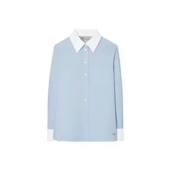 TORY BURCH SS23 Shirt Women's Fresh Blue