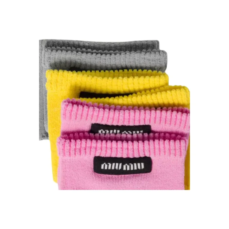 MIU MIU SS25 No Show Socks Women's 3 Pack-4
