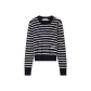 Navy Blue White Stripes 0AA