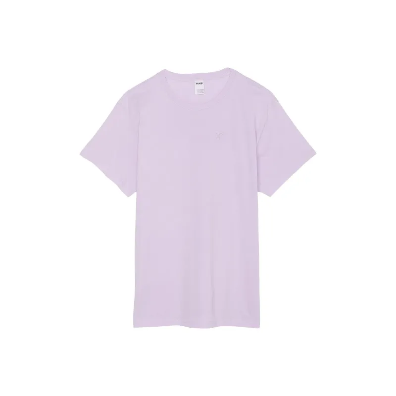 Victoria's Secret T-Shirt Women's Light Purple/Pink Pattern-0