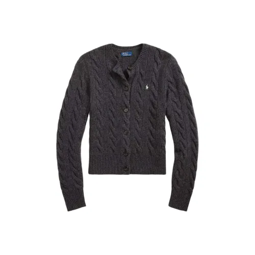 Ralph Lauren Pony Embroidered Cable Knit Cardigan