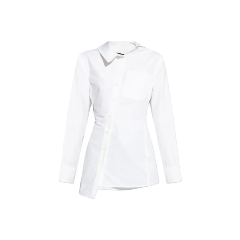 Jacquemus Asymmetric Hem Slim Fit Shirt-0