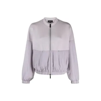 EMPORIO ARMANI Scuba jersey Panelled Bomber Jacket