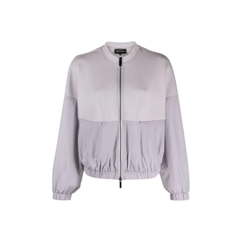 EMPORIO ARMANI Scuba jersey Panelled Bomber Jacket-0