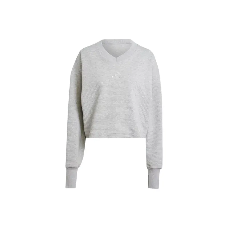 Adidas Free Shipping With AdiClub All Szn Ribbed V-Neck Sweatshirt-0