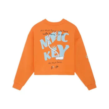 Disney X LINING Sports Fashion Collection Sweatshirts Women's Hot Orange