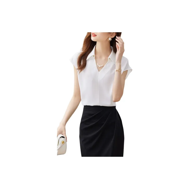 SENTUBILA Chiffon Shirts Women's-0