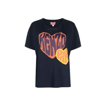KENZO Graphic Printed Crewneck T Shirt