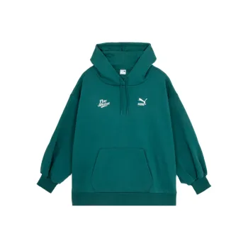 PUMA CLASSICShoodie FL W Sweatshirt Women's Christmas Green