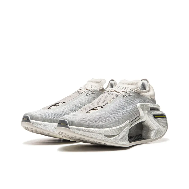 LiNing Shadow 3.0 Cushioning Abrasion Resistant Breathable Rebound Mid Top Running Shoes Unisex Silver-2