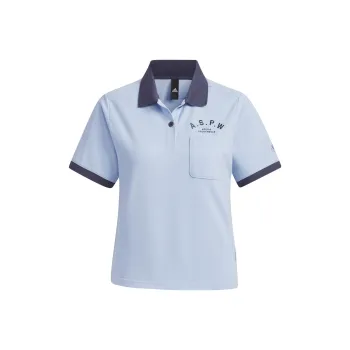 Adidas Polo Shirts Women's Light Pink Blue