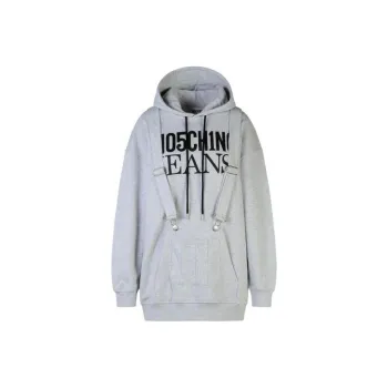 MOSCHINO Jeans Drawstring Hooded Mini Dress