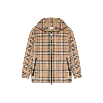 Burberry Everton Vintage Check Hooded Jacket 'Archive Beige'
