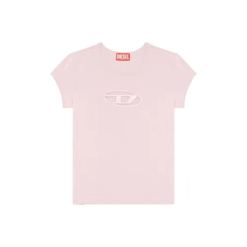 Hollow Out Striped Cotton Blended Fabric T Shirt