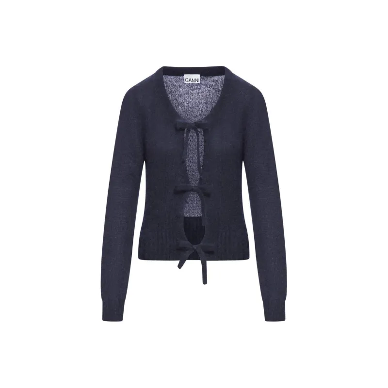 GANNI Tie String Cardigan-0