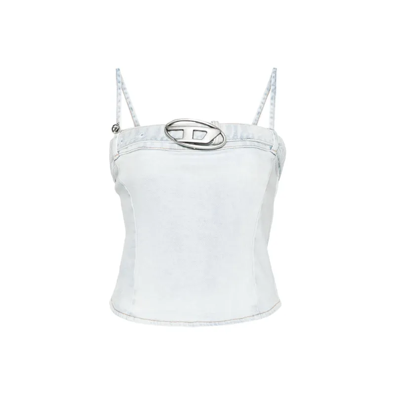 DIESEL SS24 Camisole Women's Light Blue-0
