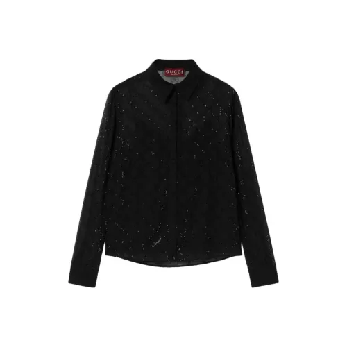 GUCCI Gg Monogram Sequinned Shirt