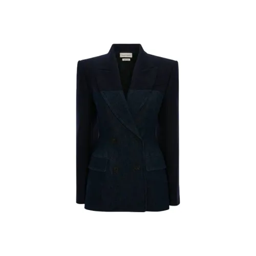 Alexander McQueen Jackets Women's Navy