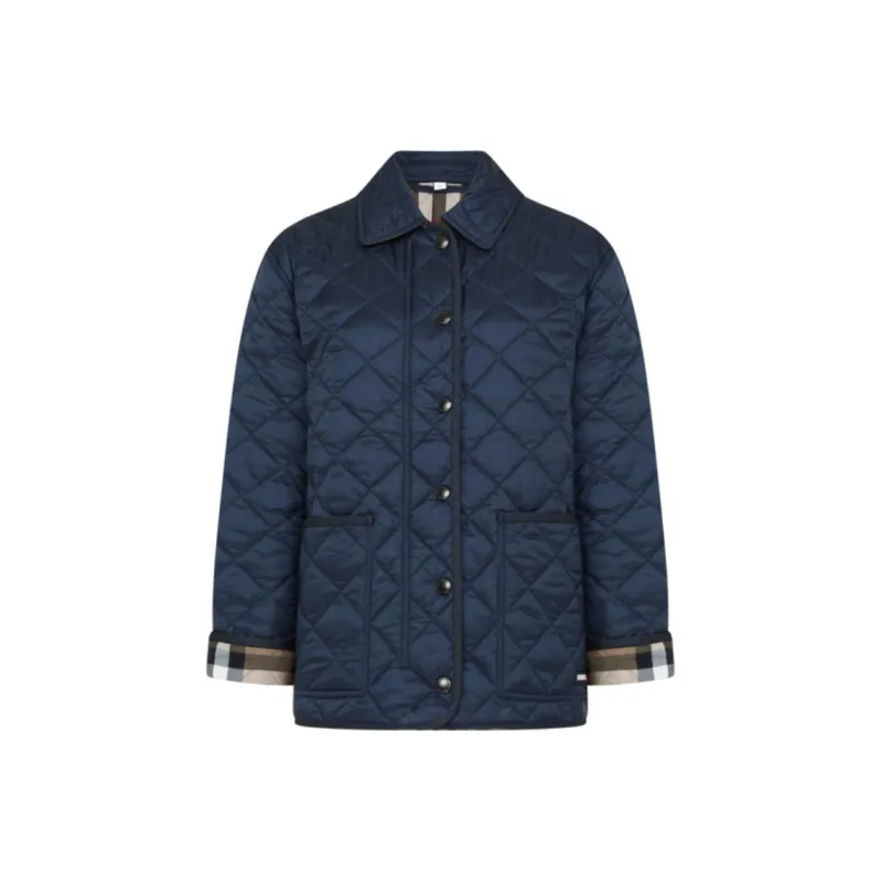 Burberry Jackets Coats Women's Marine Blue-0