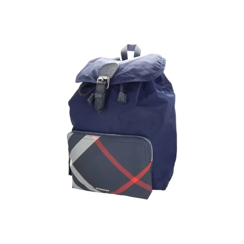 Burberry Nylon Backpack Men's Dark Blue-0