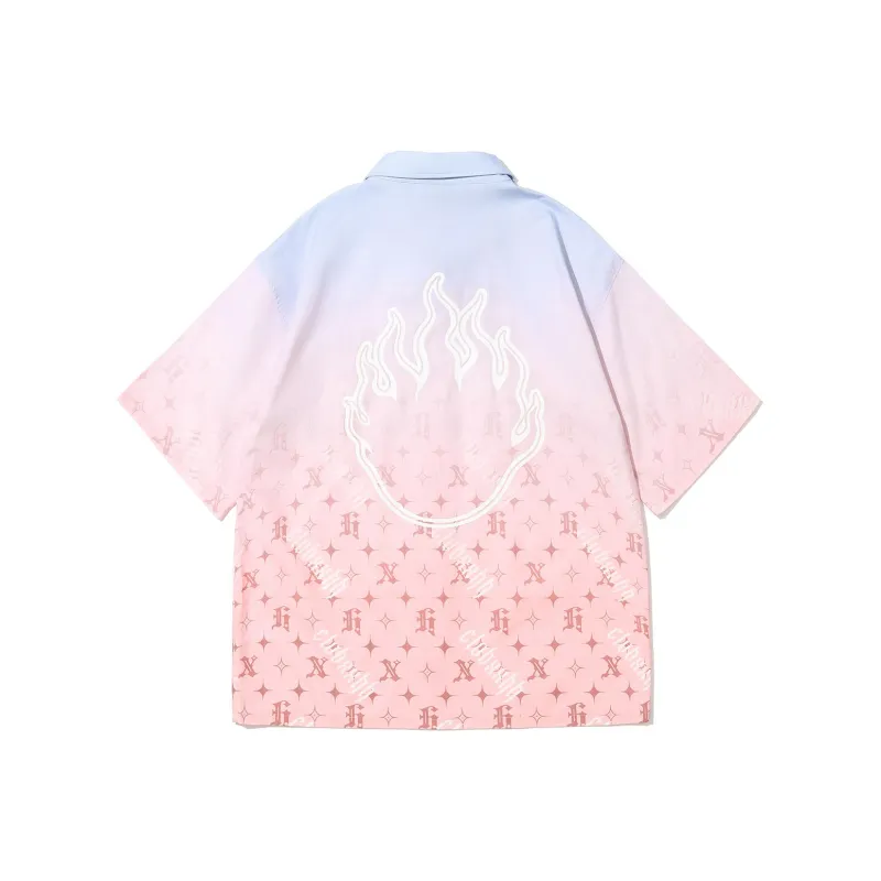 Clubxxhh Shirt Unisex Pink Blue Gradient-1