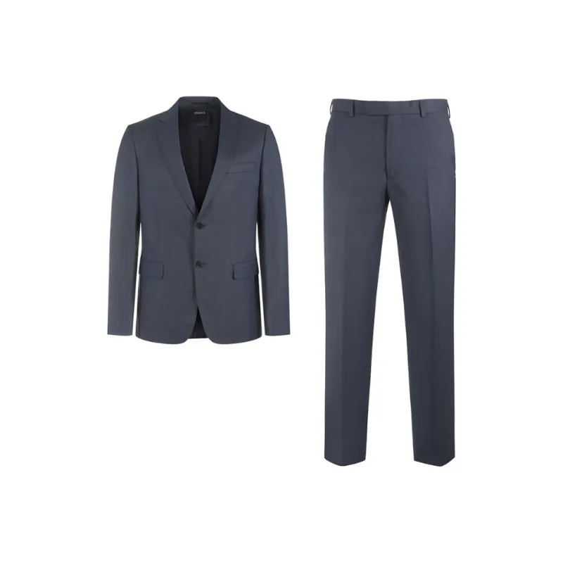 Zegna FW24 Business Suit Men's Dark Blue-0