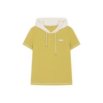 IHIMI T Shirt Women's Yellow+Beige Apricot