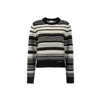 GANNI Striped Knit Jumper