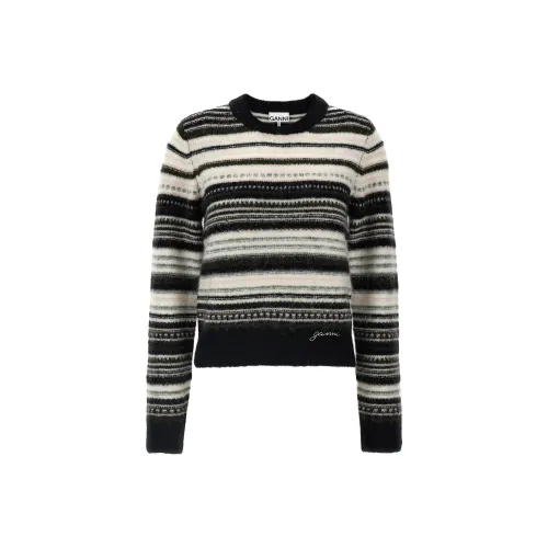 GANNI Striped Knit Jumper