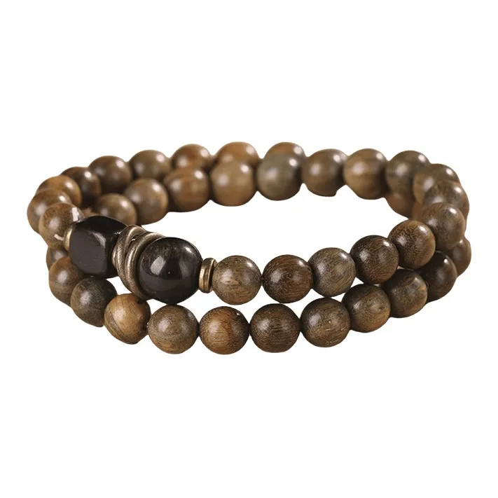 Zhiyi Green Sandalwood Bracelets Unisex-4