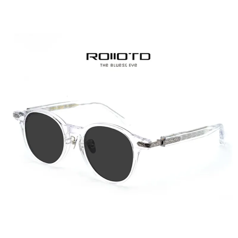 ROLLOTD Plate Frame Round Sunglasses Unisex-12