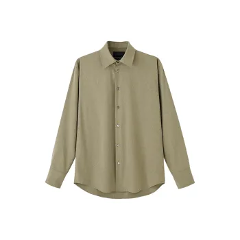 COMMON VALUE 'Riverbank La Jetee' Shirt Women's Paulownia Green