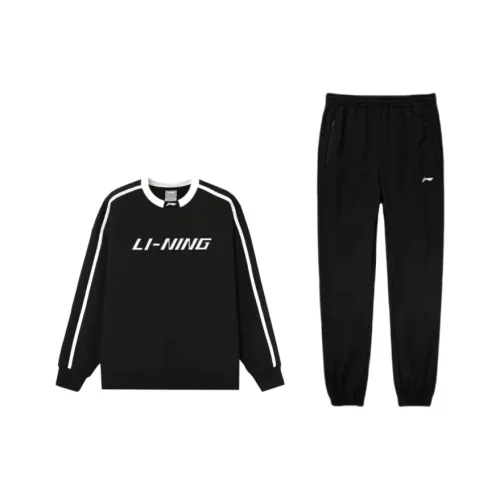 LiNing Sweatshirt Set Men's Black
