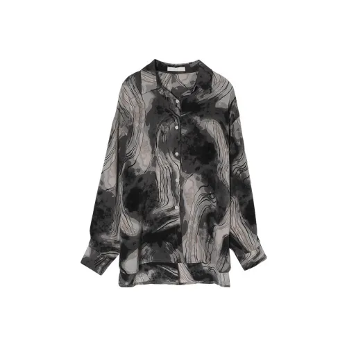 Painting system Shirts Women's Gray