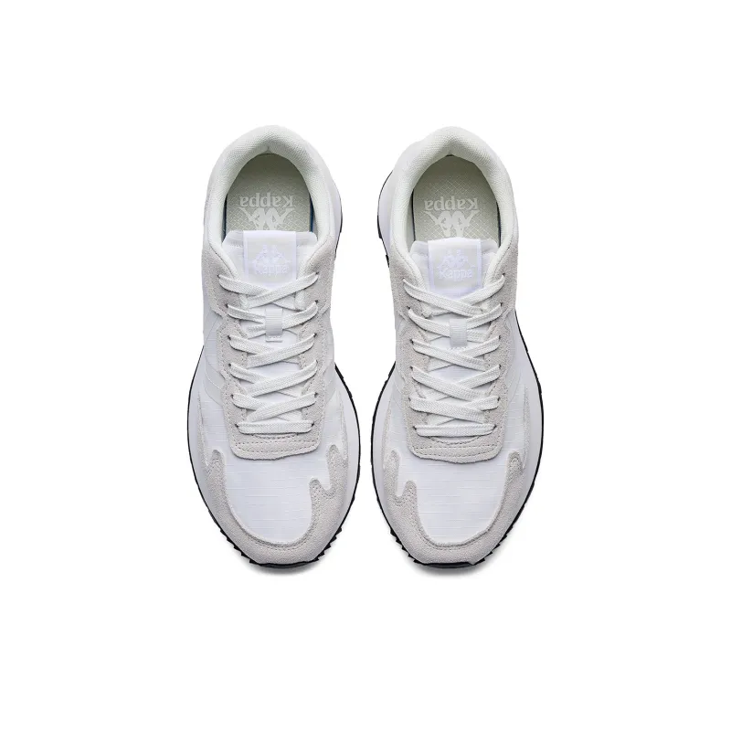 Kappa Slip Resistant, Breathable, Lightweight Low Top Running Shoes Unisex Classic White-3