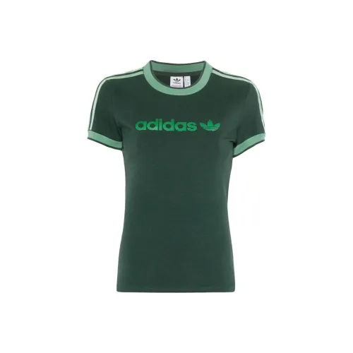 Adidas Originals T Shirt Women's Grass Green