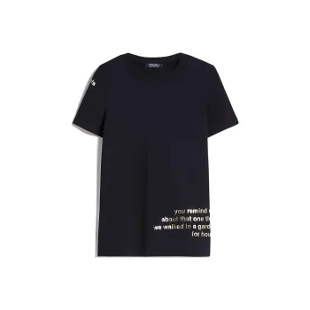 'S MAX MARA Slogan Printed Crewneck T Shirt