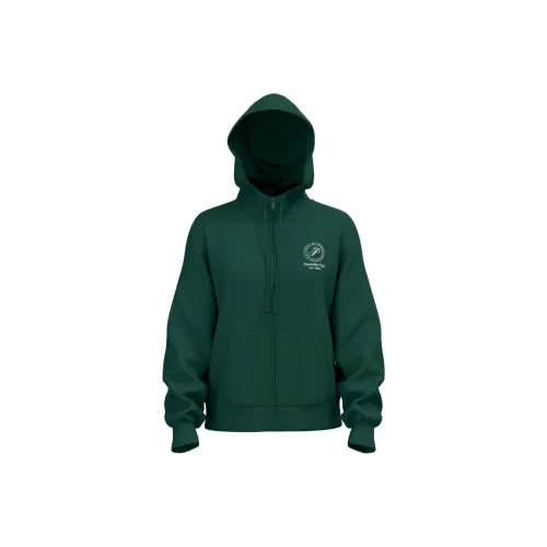 Victoria's Secret PINK Ivy Fleece Campus Full-Zip Hoodie/DFGD Sweatshirt Women's Deep Forest Gaming Day