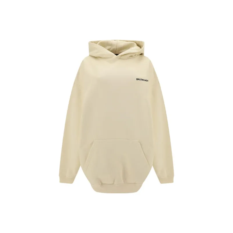 Balenciaga Sweatshirt Loose Fit Style Women's Ivory White-0